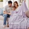 imageBedsure GentleSoft Yellow Throw Blanket for Couch  Super Soft Cozy Blankets for Women Cute Small Blanket for Girls 50x70 InchesLavender Fog