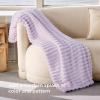 imageBedsure GentleSoft Yellow Throw Blanket for Couch  Super Soft Cozy Blankets for Women Cute Small Blanket for Girls 50x70 InchesLavender Fog