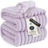 imageBedsure GentleSoft Yellow Throw Blanket for Couch  Super Soft Cozy Blankets for Women Cute Small Blanket for Girls 50x70 InchesLavender Fog