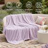 imageBedsure GentleSoft Yellow Throw Blanket for Couch  Super Soft Cozy Blankets for Women Cute Small Blanket for Girls 50x70 InchesLavender Fog
