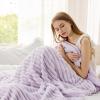 imageBedsure GentleSoft Yellow Throw Blanket for Couch  Super Soft Cozy Blankets for Women Cute Small Blanket for Girls 50x70 InchesLavender Fog