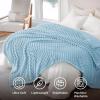 imageBedsure GentleSoft Yellow Throw Blanket for Couch  Super Soft Cozy Blankets for Women Cute Small Blanket for Girls 50x70 InchesLight Blue