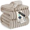 imageBedsure GentleSoft Yellow Throw Blanket for Couch  Super Soft Cozy Blankets for Women Cute Small Blanket for Girls 50x70 InchesLight Brown