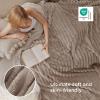 imageBedsure GentleSoft Yellow Throw Blanket for Couch  Super Soft Cozy Blankets for Women Cute Small Blanket for Girls 50x70 InchesLight Brown