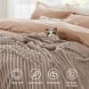 imageBedsure GentleSoft Yellow Throw Blanket for Couch  Super Soft Cozy Blankets for Women Cute Small Blanket for Girls 50x70 InchesLight Brown
