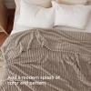 imageBedsure GentleSoft Yellow Throw Blanket for Couch  Super Soft Cozy Blankets for Women Cute Small Blanket for Girls 50x70 InchesLight Brown