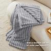 imageBedsure GentleSoft Yellow Throw Blanket for Couch  Super Soft Cozy Blankets for Women Cute Small Blanket for Girls 50x70 InchesLight Grey