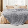 imageBedsure GentleSoft Yellow Throw Blanket for Couch  Super Soft Cozy Blankets for Women Cute Small Blanket for Girls 50x70 InchesLight Grey
