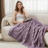 imageBedsure GentleSoft Yellow Throw Blanket for Couch  Super Soft Cozy Blankets for Women Cute Small Blanket for Girls 50x70 InchesLight Purple