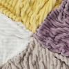 imageBedsure GentleSoft Yellow Throw Blanket for Couch  Super Soft Cozy Blankets for Women Cute Small Blanket for Girls 50x70 InchesLight Purple