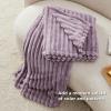 imageBedsure GentleSoft Yellow Throw Blanket for Couch  Super Soft Cozy Blankets for Women Cute Small Blanket for Girls 50x70 InchesLight Purple