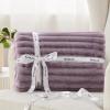 imageBedsure GentleSoft Yellow Throw Blanket for Couch  Super Soft Cozy Blankets for Women Cute Small Blanket for Girls 50x70 InchesLight Purple