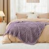 imageBedsure GentleSoft Yellow Throw Blanket for Couch  Super Soft Cozy Blankets for Women Cute Small Blanket for Girls 50x70 InchesLight Purple