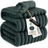 imageBedsure GentleSoft Yellow Throw Blanket for Couch  Super Soft Cozy Blankets for Women Cute Small Blanket for Girls 50x70 InchesMallard Green