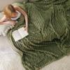 imageBedsure GentleSoft Yellow Throw Blanket for Couch  Super Soft Cozy Blankets for Women Cute Small Blanket for Girls 50x70 InchesMoss