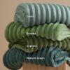 imageBedsure GentleSoft Yellow Throw Blanket for Couch  Super Soft Cozy Blankets for Women Cute Small Blanket for Girls 50x70 InchesMoss