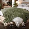 imageBedsure GentleSoft Yellow Throw Blanket for Couch  Super Soft Cozy Blankets for Women Cute Small Blanket for Girls 50x70 InchesMoss
