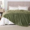 imageBedsure GentleSoft Yellow Throw Blanket for Couch  Super Soft Cozy Blankets for Women Cute Small Blanket for Girls 50x70 InchesMoss