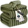 imageBedsure GentleSoft Yellow Throw Blanket for Couch  Super Soft Cozy Blankets for Women Cute Small Blanket for Girls 50x70 InchesMoss