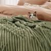 imageBedsure GentleSoft Yellow Throw Blanket for Couch  Super Soft Cozy Blankets for Women Cute Small Blanket for Girls 50x70 InchesMoss
