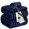 imageBedsure GentleSoft Yellow Throw Blanket for Couch  Super Soft Cozy Blankets for Women Cute Small Blanket for Girls 50x70 InchesNavy