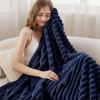 imageBedsure GentleSoft Yellow Throw Blanket for Couch  Super Soft Cozy Blankets for Women Cute Small Blanket for Girls 50x70 InchesNavy