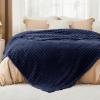 imageBedsure GentleSoft Yellow Throw Blanket for Couch  Super Soft Cozy Blankets for Women Cute Small Blanket for Girls 50x70 InchesNavy