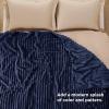 imageBedsure GentleSoft Yellow Throw Blanket for Couch  Super Soft Cozy Blankets for Women Cute Small Blanket for Girls 50x70 InchesNavy