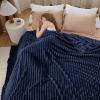 imageBedsure GentleSoft Yellow Throw Blanket for Couch  Super Soft Cozy Blankets for Women Cute Small Blanket for Girls 50x70 InchesNavy