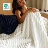imageBedsure GentleSoft Yellow Throw Blanket for Couch  Super Soft Cozy Blankets for Women Cute Small Blanket for Girls 50x70 InchesOff White