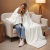 imageBedsure GentleSoft Yellow Throw Blanket for Couch  Super Soft Cozy Blankets for Women Cute Small Blanket for Girls 50x70 InchesOff White