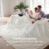 imageBedsure GentleSoft Yellow Throw Blanket for Couch  Super Soft Cozy Blankets for Women Cute Small Blanket for Girls 50x70 InchesOff White