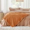 imageBedsure GentleSoft Yellow Throw Blanket for Couch  Super Soft Cozy Blankets for Women Cute Small Blanket for Girls 50x70 InchesOrange