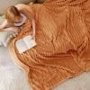 imageBedsure GentleSoft Yellow Throw Blanket for Couch  Super Soft Cozy Blankets for Women Cute Small Blanket for Girls 50x70 InchesOrange