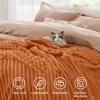 imageBedsure GentleSoft Yellow Throw Blanket for Couch  Super Soft Cozy Blankets for Women Cute Small Blanket for Girls 50x70 InchesOrange