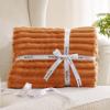 imageBedsure GentleSoft Yellow Throw Blanket for Couch  Super Soft Cozy Blankets for Women Cute Small Blanket for Girls 50x70 InchesOrange