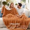 imageBedsure GentleSoft Yellow Throw Blanket for Couch  Super Soft Cozy Blankets for Women Cute Small Blanket for Girls 50x70 InchesOrange