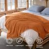 imageBedsure GentleSoft Yellow Throw Blanket for Couch  Super Soft Cozy Blankets for Women Cute Small Blanket for Girls 50x70 InchesOrange