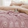 imageBedsure GentleSoft Yellow Throw Blanket for Couch  Super Soft Cozy Blankets for Women Cute Small Blanket for Girls 50x70 InchesPink