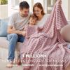imageBedsure GentleSoft Yellow Throw Blanket for Couch  Super Soft Cozy Blankets for Women Cute Small Blanket for Girls 50x70 InchesPink