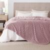 imageBedsure GentleSoft Yellow Throw Blanket for Couch  Super Soft Cozy Blankets for Women Cute Small Blanket for Girls 50x70 InchesPink