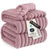 imageBedsure GentleSoft Yellow Throw Blanket for Couch  Super Soft Cozy Blankets for Women Cute Small Blanket for Girls 50x70 InchesPink