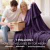 imageBedsure GentleSoft Yellow Throw Blanket for Couch  Super Soft Cozy Blankets for Women Cute Small Blanket for Girls 50x70 InchesPurple