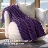 imageBedsure GentleSoft Yellow Throw Blanket for Couch  Super Soft Cozy Blankets for Women Cute Small Blanket for Girls 50x70 InchesPurple