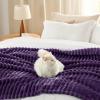 imageBedsure GentleSoft Yellow Throw Blanket for Couch  Super Soft Cozy Blankets for Women Cute Small Blanket for Girls 50x70 InchesPurple