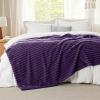 imageBedsure GentleSoft Yellow Throw Blanket for Couch  Super Soft Cozy Blankets for Women Cute Small Blanket for Girls 50x70 InchesPurple