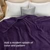 imageBedsure GentleSoft Yellow Throw Blanket for Couch  Super Soft Cozy Blankets for Women Cute Small Blanket for Girls 50x70 InchesPurple