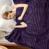 imageBedsure GentleSoft Yellow Throw Blanket for Couch  Super Soft Cozy Blankets for Women Cute Small Blanket for Girls 50x70 InchesPurple