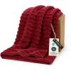 imageBedsure GentleSoft Yellow Throw Blanket for Couch  Super Soft Cozy Blankets for Women Cute Small Blanket for Girls 50x70 InchesRed