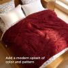 imageBedsure GentleSoft Yellow Throw Blanket for Couch  Super Soft Cozy Blankets for Women Cute Small Blanket for Girls 50x70 InchesRed